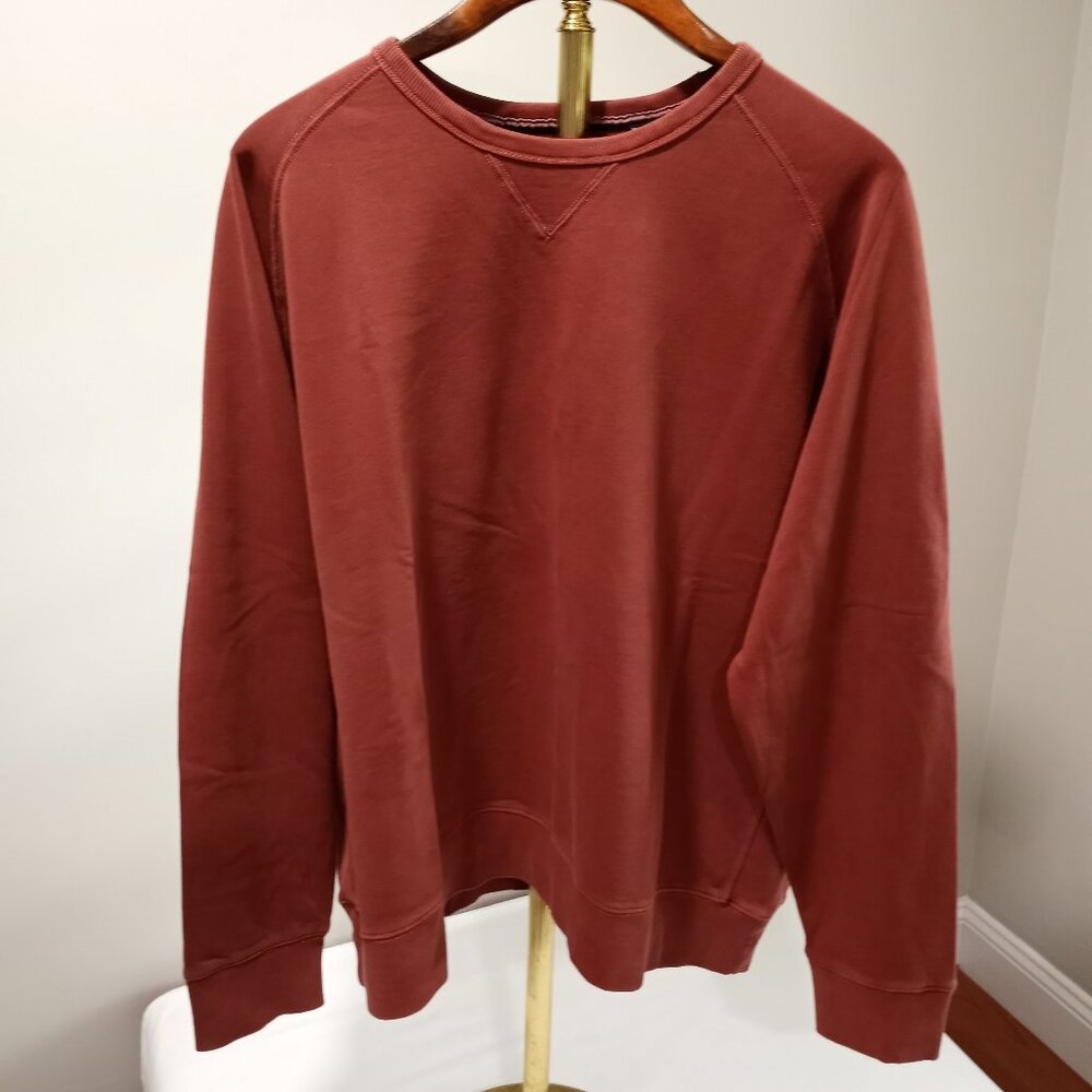 JEREMIAH VINTAGE WASHEDCOTTON PINK SWEATSHIRT WITH REINFORCED ELBOW MEN SIZE XXL